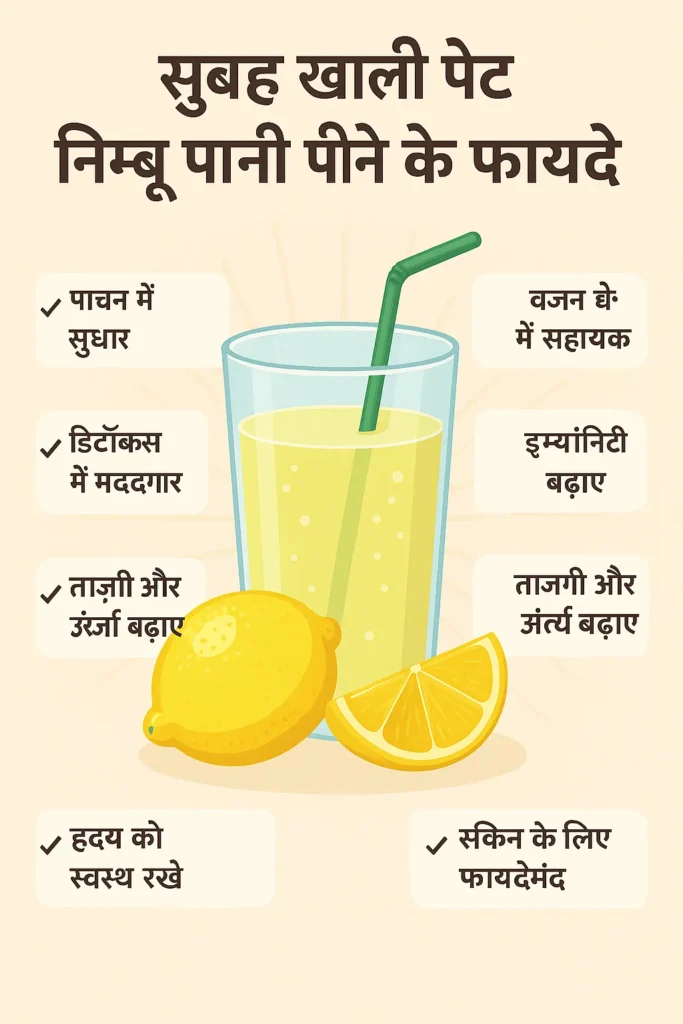सुबह खाली पेट नींबू पानी पीने के 7 जबरदस्त फायदे